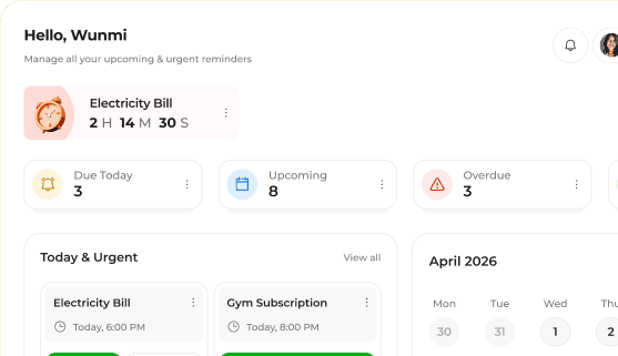 Dashboard progress preview