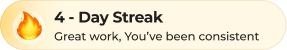 4-day streak badge